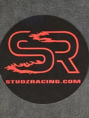 Studzracing.com Red & Black 2.5" Sticker